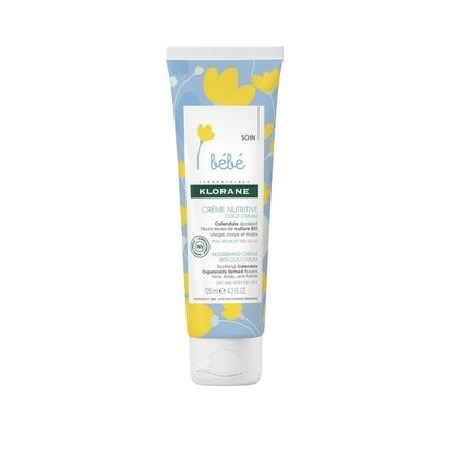 Klorane Calendula Organic Nourishing Cream With Cold Cream For Baby Dry To Very Dry Skin 125Ml