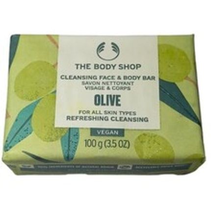 Body Shop Cleansing Face Bar 100G Olive Refreshing Soap For Skin