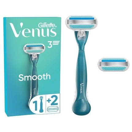 Gillette Women Venus Smooth Razor With 2 Blades Blue