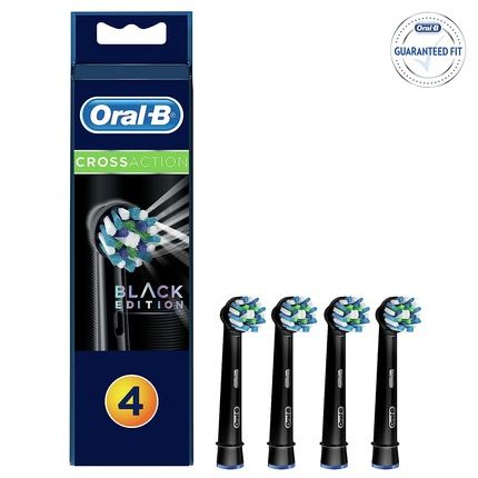Oral-B Cross Action Black Replacement Toothbrush Heads