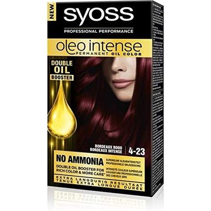 Syoss Color Oleo Intense 4-23 Bordeaux Red Hair Dye