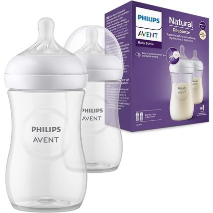 Philips Avent Natural Response Baby Bottle 260Ml - Pack Of 2