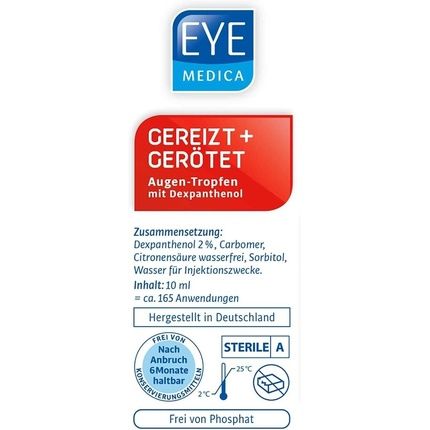 Eyemedica Eye Drops Irritated And Red 10Ml
