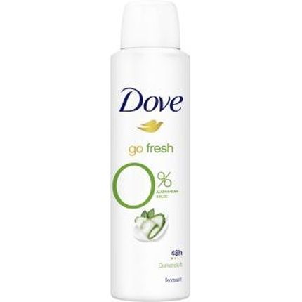 Dove Go Fresh 0% Aluminum Salts Deodorant Spray Cucumber Scent