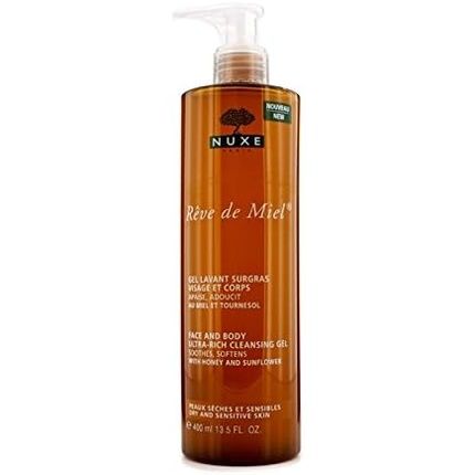 Nuxe Reve De Miel Face & Body Ultra-Rich Cleansing Gel For Dry & Sensitive Skin 400Ml