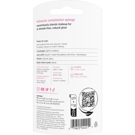 Real Techniques Sunrise To Sunset Miracle Complexion Sponge 1 Count Pink