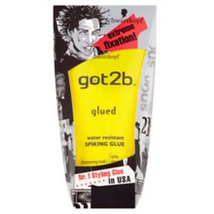 Schwarzkopf Got2B Glued Spiking Glue Hair Gel Water Resistant Strong Hold 150Ml