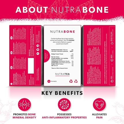 Nutrabone - Bone Health Tea - 20 Packaged Tea Bags - By Nutra Tea
