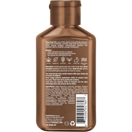 Hempz Body Lotion Vanilla Lux Mini Daily Moisturizing Cream With Shea Butter And Aloe