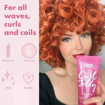 Umberto Giannini Curl Jelly Starter Kit 50Ml Curl Scrunching Jelly Wash