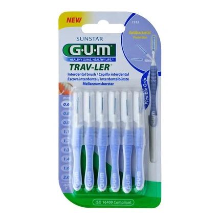Gum Travler Lavender Interdental Brush 06Mm Pack Of 6 - Image 3