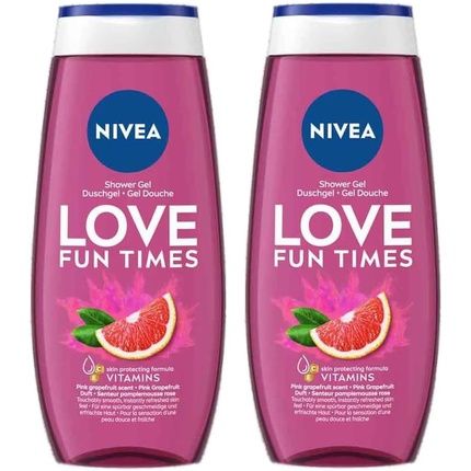 Nivea Love Fun Times Pink Grapefruit Shower Gel 250Ml