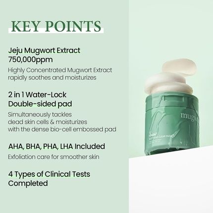 Kundal Jeju Mugwort Soothing Clear Facial Pads 60 Count - Image 3