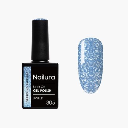 Nailura Gel Polish 305 Sparkling Sapphire Blue 10 Ml