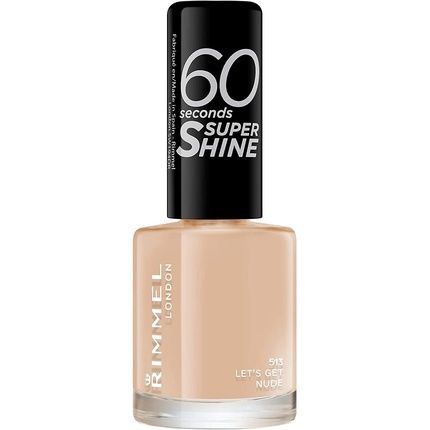 Rimmel 60 Seconds Super Shine Nail Polish Let'S Get Nude