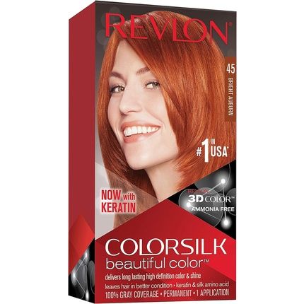 Revlon Colorsilk Beautiful Hair Color 45 Bright Auburn