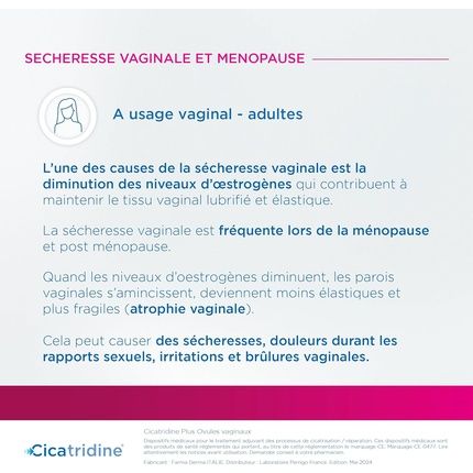 Cicatridine Plus Vaginal Suppositories For Vaginal Dryness Treatment - Image 3