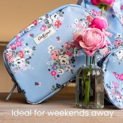 Cath Kidston Wash Bag Clifton Rose Small Make Up Bag With Mirror