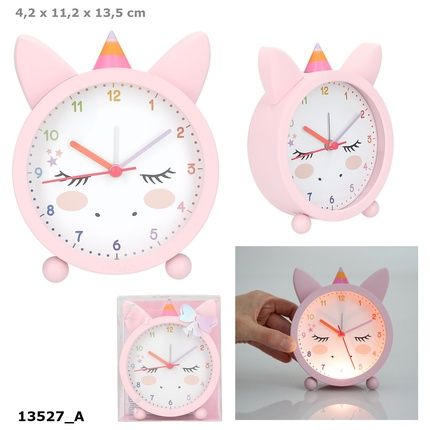 Ylvi Children'S Alarm Clock Without Ticking With Light Function