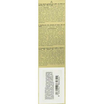 Fanola Oro Ammonia Free Dye Therapy Platinum 10 Blonde Color Keratin 100Ml