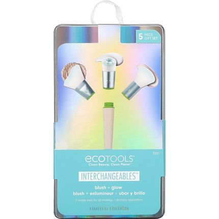 Limited Edition Holidays Blush And Glow Kit - Kit 5 Interchangeable Face Brushes Ecotools