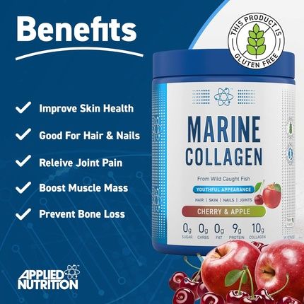 Applied Nutrition Marine Collagen Powder Hydrolysed Collagen Protein Healthy