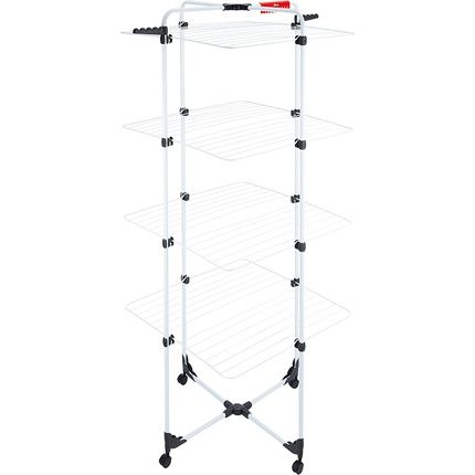 Vileda Mixer, 4 Clothes Airer, 40M Line Length, 4 Tier, 4 Wash Loads, Flex