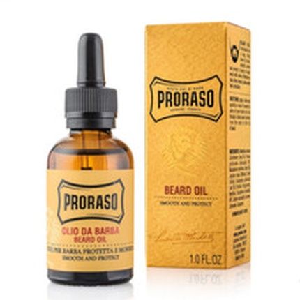 Proraso Beard Oil Smooth And Protect 30Ml Wood And Spice Scent