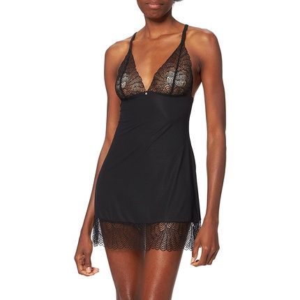 Obsessive Chiccanta Chemise & Thong, E30801, 130 G Black L-Xl