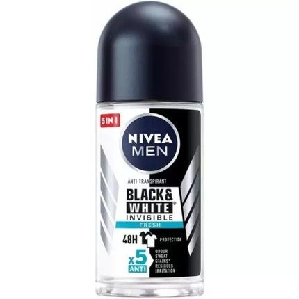 Nivea Men Invisible Black & White Fresh Deo Roll-On 50Ml