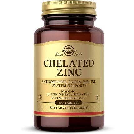 Solgar Chelated Zinc 100 Tablets 110G