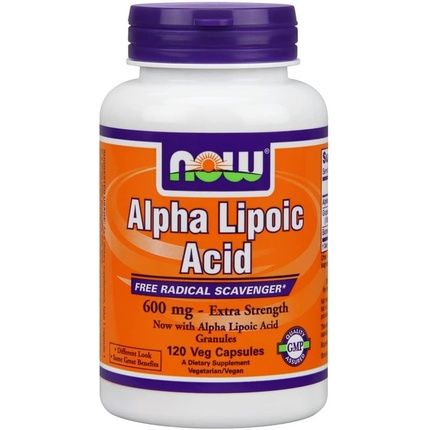 Now Foods Alpha Lipoic Acid 600Mg 120 Veggie Caps - Qty 1