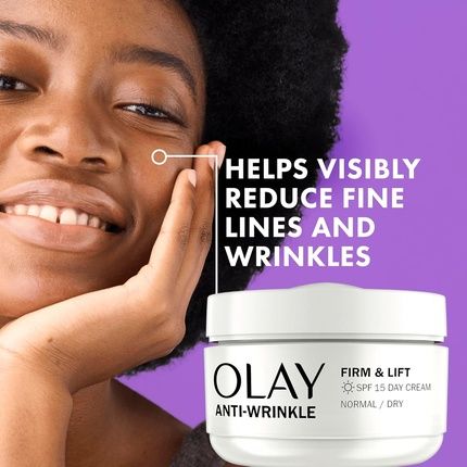 Olay Antiwrinkle Firm & Lift Day Cream With Spf 15 Helps Reduce Fine Lines