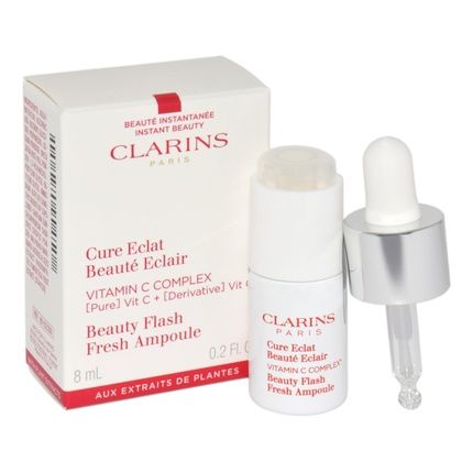 Clarins Beauty Flash Fresh Ampoule Brightening Skin Treatment With Vitamin C 8 Ml