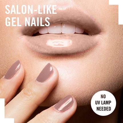 Rimmel London Supergel Nail Polish - 044 Rock N Sparkle Dark Red - Image 3