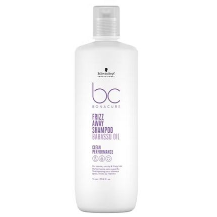 Schwarzkopf Professional Bc Bonacure Frizz Away Smoothing Shampoo For Frizzy Hair 1000Ml