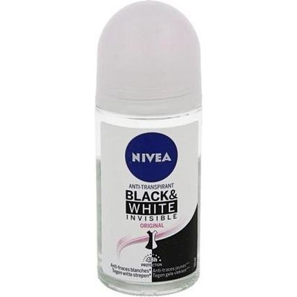 Nivea Deodorant Roller Invisible For Black & White Clear 50Ml