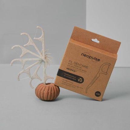 Neopulse Neopick Floss With Handle Removes Plaque