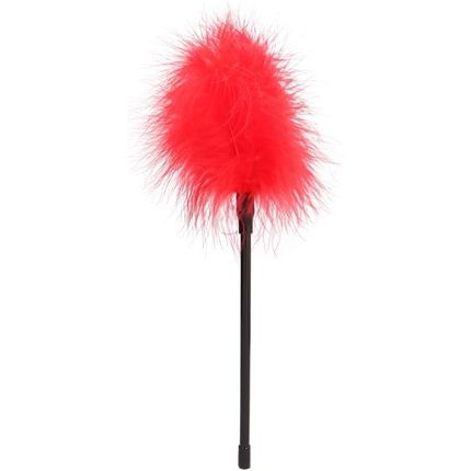 Shots Ouch Feather Ou269Red - Fits All - Tickle Your Senses - Red