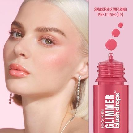 Revlon Glimmer Blush Drops Pink It Over