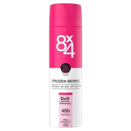8X4 Frozen Berry Deodorant Spray With Fruity Floral Scent 48H Protection For All Skin Types 150Ml