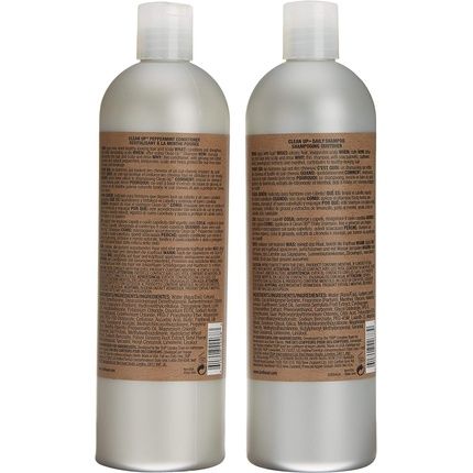 Bed Head For Men By Tigi Clean Up Shampoo And Conditioner Set 2X750Ml