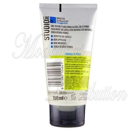 L'Oreal Paris Invisi Fix Mineral Hair Gel 24 Hour Strong Hold 150Ml