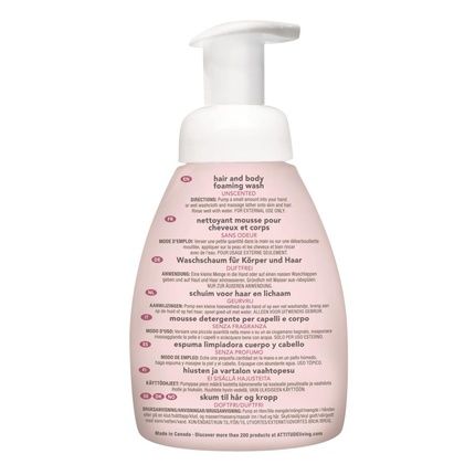 Attitude Baby Shampoo And Gel Eco 2 In 1 Fragrance-Free 295Ml