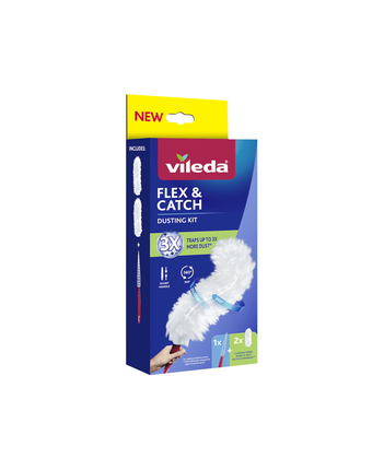 Vileda Flex & Catch Duster Kit With 2 Refills