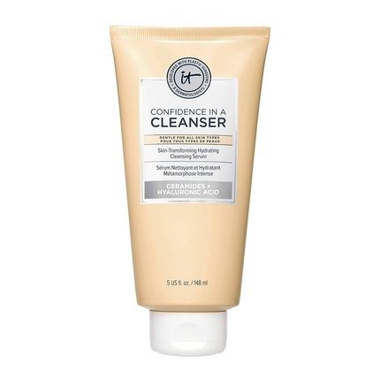 It Cosmetics Confidence In A Cleanser Hydrating Face Wash With Hyaluronic Acid And Ceramides 5.0 Fl Oz