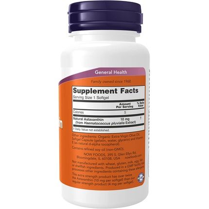 Now Foods Astaxanthin 10Mg Softgels 60 Count - Image 3