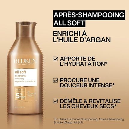 Redken All Soft  Repairing Conditioner For Dry And Brittle Hair 500Ml