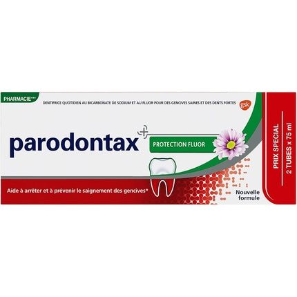 Parodontax Fluor Protection Toothpaste For Sensitive Teeth Removes Plaque - Pack Of 2