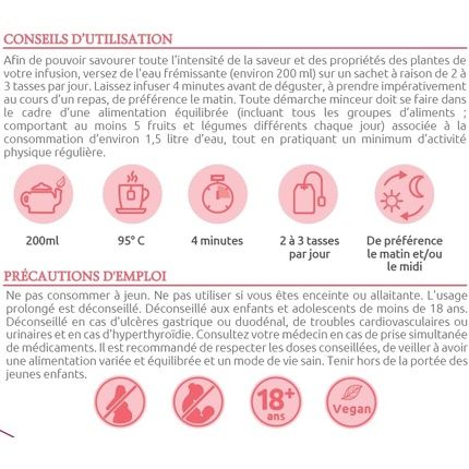 Herbesan Organic Weight Loss Mate Infusion Green Tea With Hibiscus, Mate, And Raspberry - Image 3